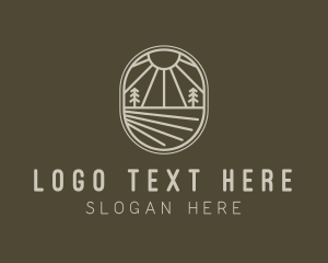 Agribusiness - Countryside Farming Field logo design