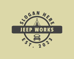 Travel Camping Vehicle logo design