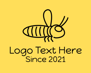 Pest Control - Minimalist Bee Insect logo design