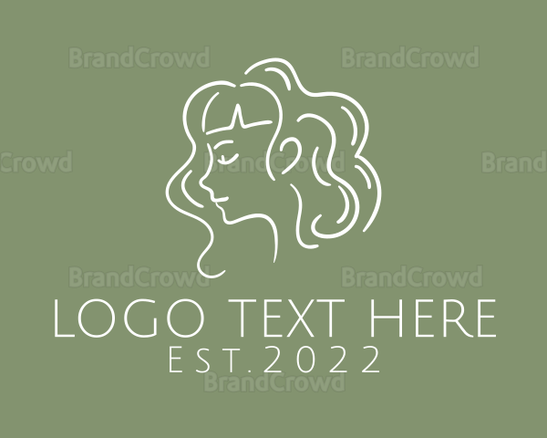 Curly Hair Beauty Logo