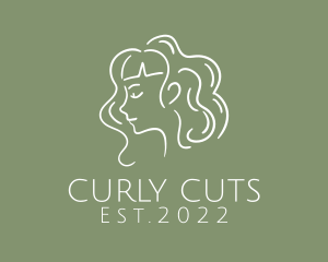 Curly - Curly Hair Beauty logo design