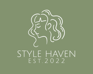 Beautiful - Curly Hair Beauty logo design