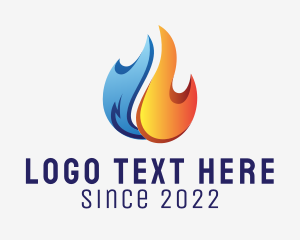 H2o - Fire Water Supply logo design