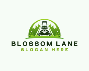 Eco Landscaping Lawn Mower logo design