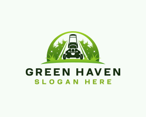 Landscaping - Eco Landscaping Lawn Mower logo design