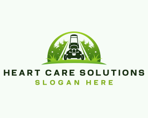 Eco Landscaping Lawn Mower logo design