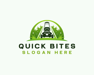 Eco Landscaping Lawn Mower logo design