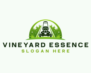 Eco Landscaping Lawn Mower logo design