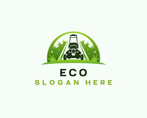 Eco Landscaping Lawn Mower logo design