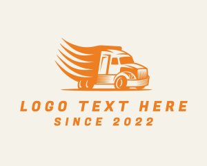 Haulage - Fast Cargo Truck logo design