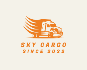 Fast Cargo Truck logo design