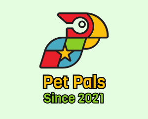 Parrot Puzzle Star  logo design