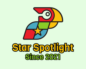 Parrot Puzzle Star  logo design