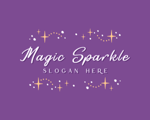 Cute Star Sparkles Boutique logo design