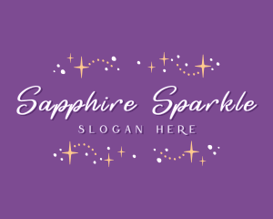 Cute Star Sparkles Boutique logo design