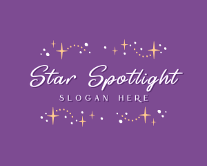 Cute Star Sparkles Boutique logo design