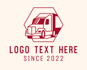 Delivery Truck - Courier Transport Truck logo design