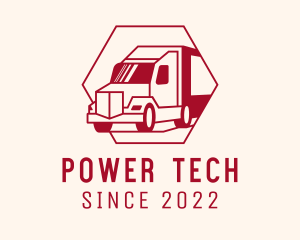 Truckload - Courier Transport Truck logo design