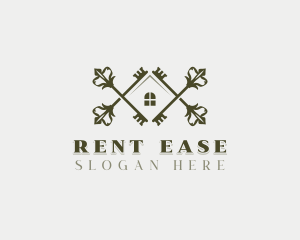 Real Estate Key Residence logo design