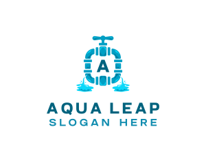 Hose Faucet Plumbing logo design