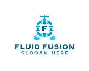 Hose Faucet Plumbing logo design