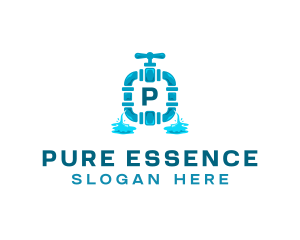 Pure - Hose Faucet Plumbing logo design