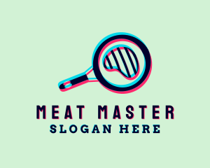 Frying Pan Steak logo design