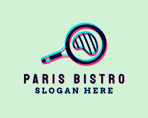 Frying Pan Steak logo design