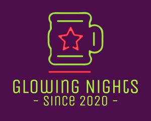 Neon Lights - Neon Lights Star Mug logo design
