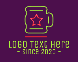 Neon Lights - Neon Lights Star Mug logo design