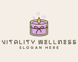 Wellness Candle Aroma logo design