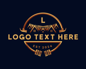 Carpentry - Hammer Roofing Renovation logo design