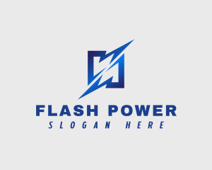 Electric Charge Energy logo design