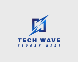 Electronic - Electric Charge Energy logo design