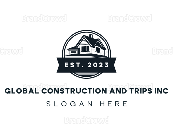 House Roofing Renovation Logo