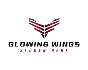 Automotive Wing Flag logo design