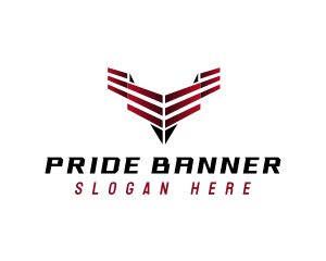 Automotive Wing Flag logo design