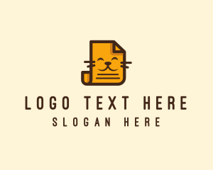 Digital Printing - Cat Paper Business logo design