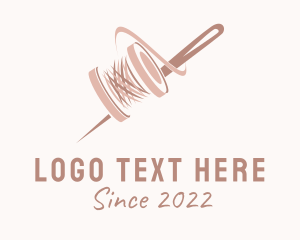 String - Sewing Tailor Needle logo design