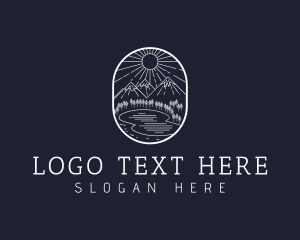 Lake - Outdoor Lake Camp logo design