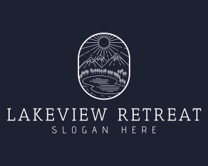 Lake - Outdoor Lake Camp logo design