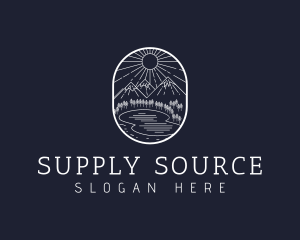 Supplies - Outdoor Lake Camp logo design