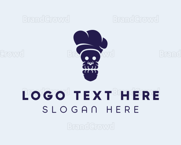 Skull Chef Cooking Logo