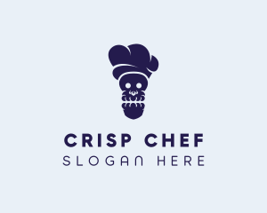 Skull Chef Cooking logo design