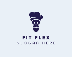 Skull - Skull Chef Cooking logo design