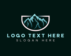 Adventure - Outdoor Mountain Peak logo design