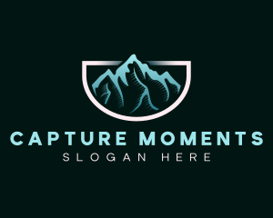 Destination - Outdoor Mountain Peak logo design