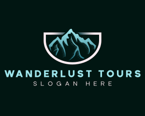 Outdoor Mountain Peak logo design