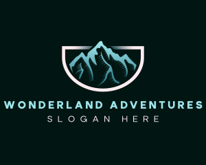 Outdoor Mountain Peak logo design