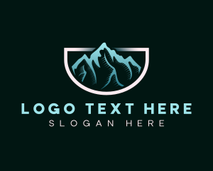 Hiking - Outdoor Mountain Peak logo design